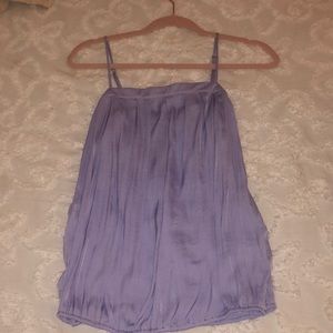 Lavender silk tank